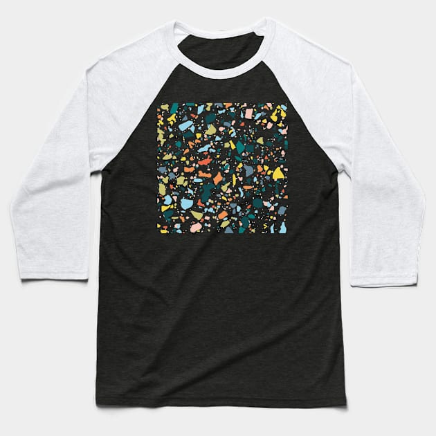 Colorful Abstract Background Baseball T-Shirt by Cylien Art